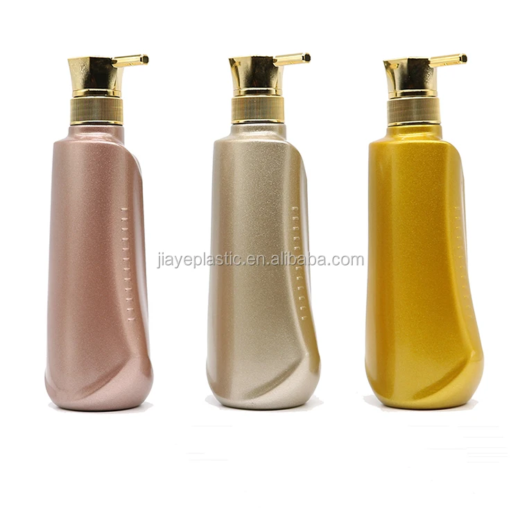 Small Amount Sale 500ml Luxury Shampoo Bottle With Galvanized Pump