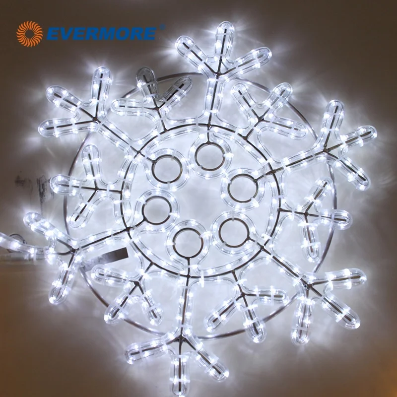 led 3d  dmx rgb warm white snowflake christmas large snowflake icicle motif light