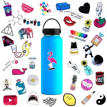 Cute Water Bottle Stickers Waterproof For Teens Girls 45pcs,Trendy ...