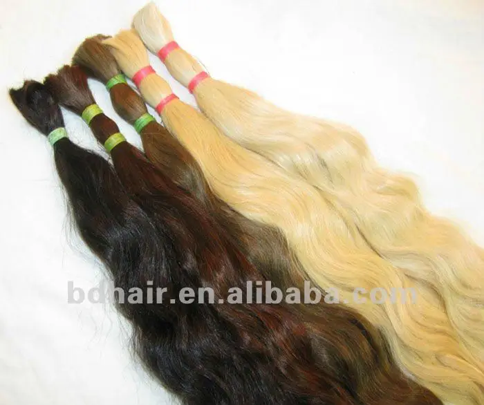 

european remy bulk human hair extension top quality virgin remy blonde hair