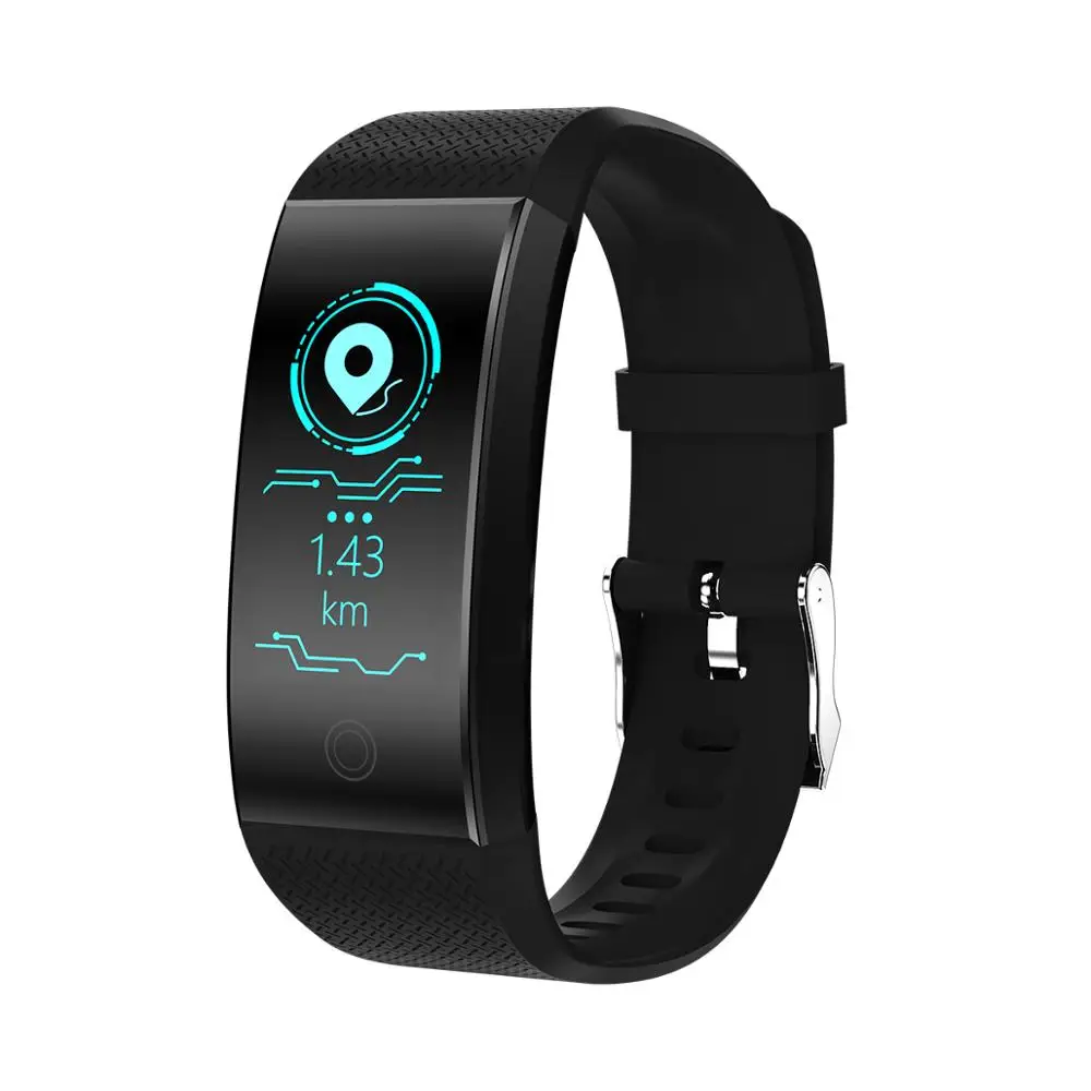

New QW18 Smart Bracelet Life Waterproof Heart Rate Sleep Blood Pressure Step Fitness Monitor Camera Reminder wrist watch