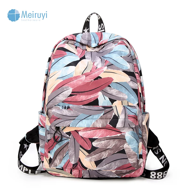 

2019 hot sale Low MOQ fashion design custom digital all over printed sublimation backpack backpack for teenage girls for women