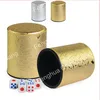 Custom gold printed logo PU leather High Quality wholesale Dice Cup Set
