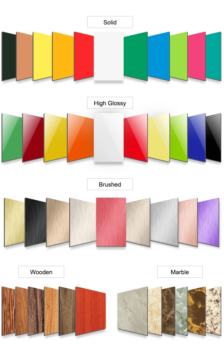3mm 0.21mm PE painting signage advertising digital printing ACP aluminum composite panel