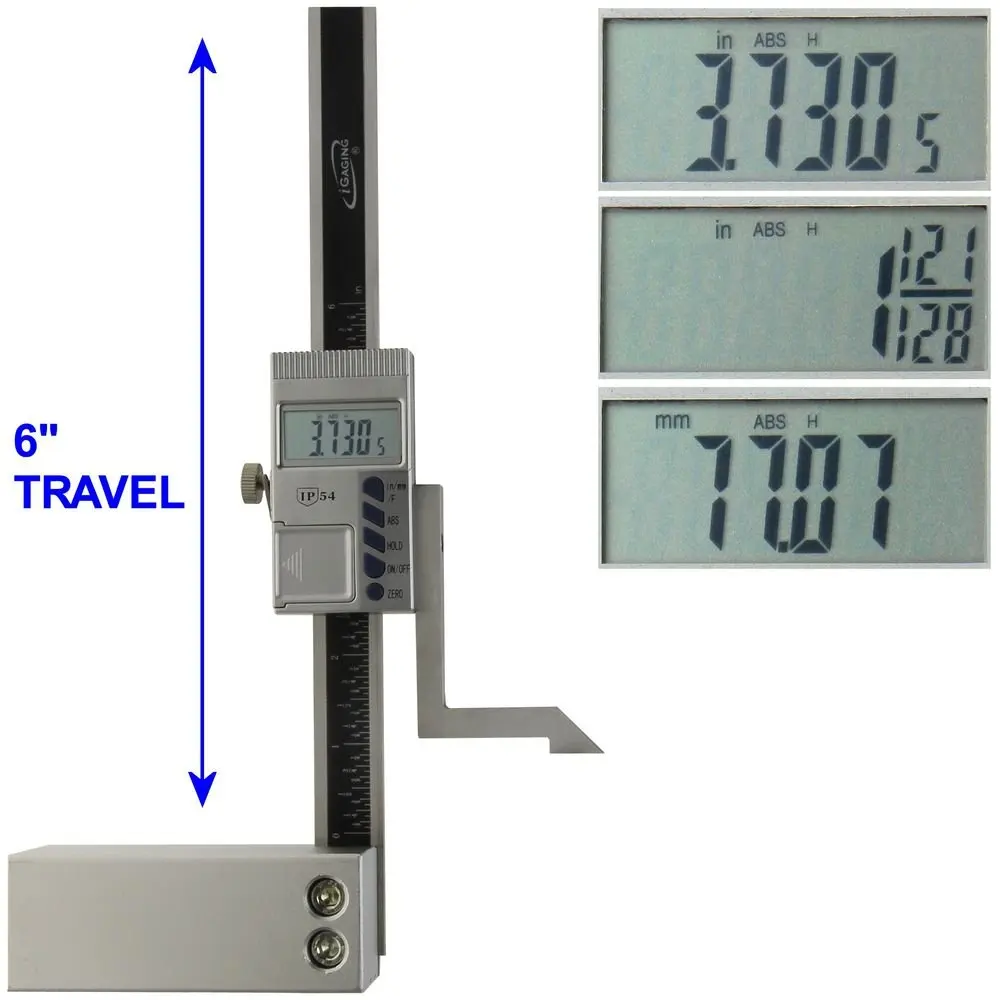 iGaging 12/" Digital Height Gauge Electronic with Absolute Origin 35-700-H12