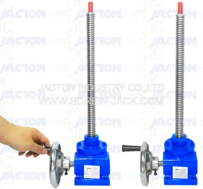 Manual Worm Gear Screw Jack With Flange Jt3t 6000lbs Electric Floor