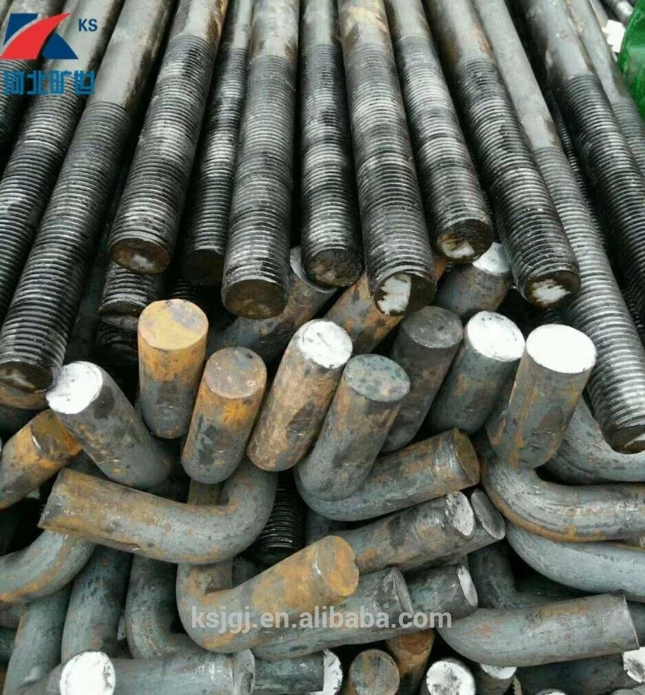 
Plain I type foundation bolt and hook anchor bolt 