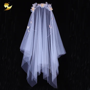 White Apparel Accessory Fancy Wedding Hair Accessories Long