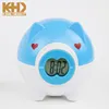 KH-CL116 KING HEIGHT Kitty Animal Pig Plastic Digital Bag Wallet Case Acceptor Coin Box Clock