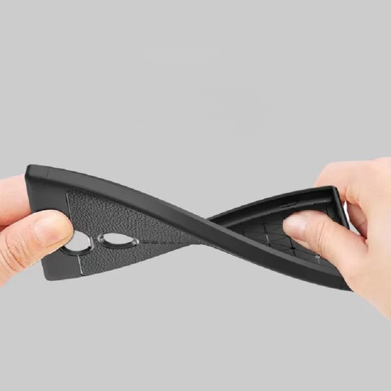 Hot Sell Litchi pattern Soft Tpu case for Sony Xperia XA2 Ultra Cover