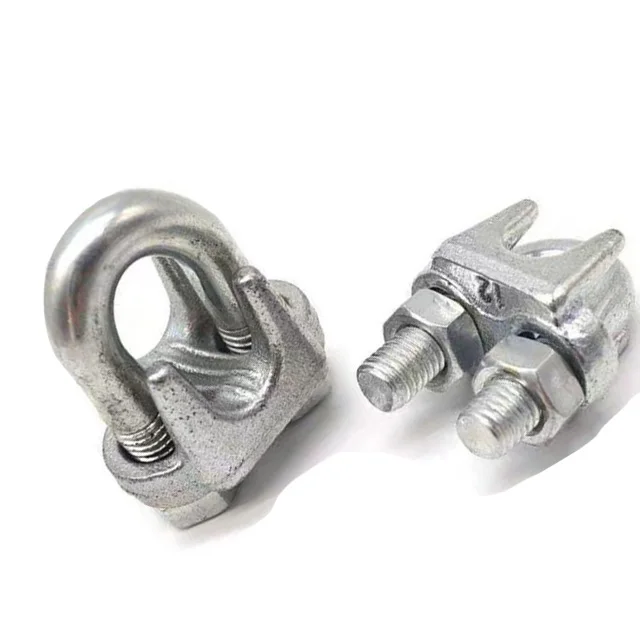 
Top selling galvanized steel wire rope clips M8, other size are full in stock 