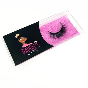 Free sample cruelty free 3d mink eyelashes with custom eyelash packaging box