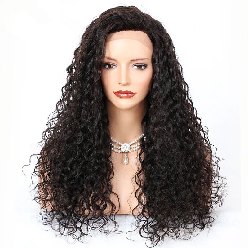 

sassy curly virgin brazilian remy human hair deep bleached knots 360 lace wigs