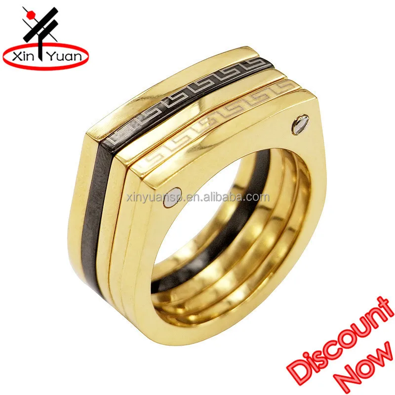 
big discount gold and black cluster gold rings without stones 
