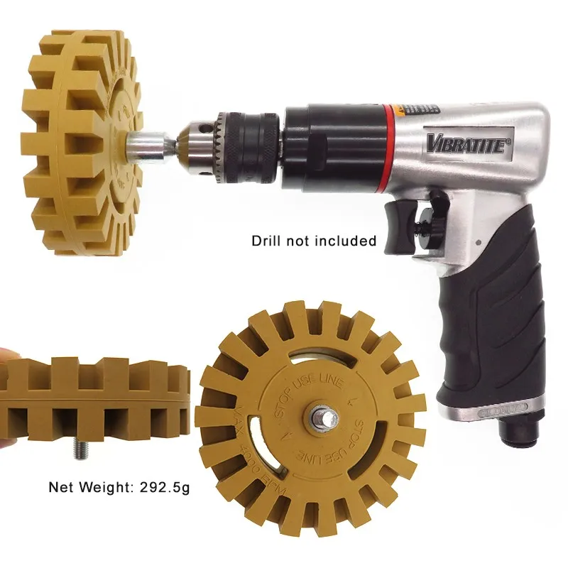 4inch 100mm Rubber Buffing Wheel For Drill With 1/4" Adapter Buy