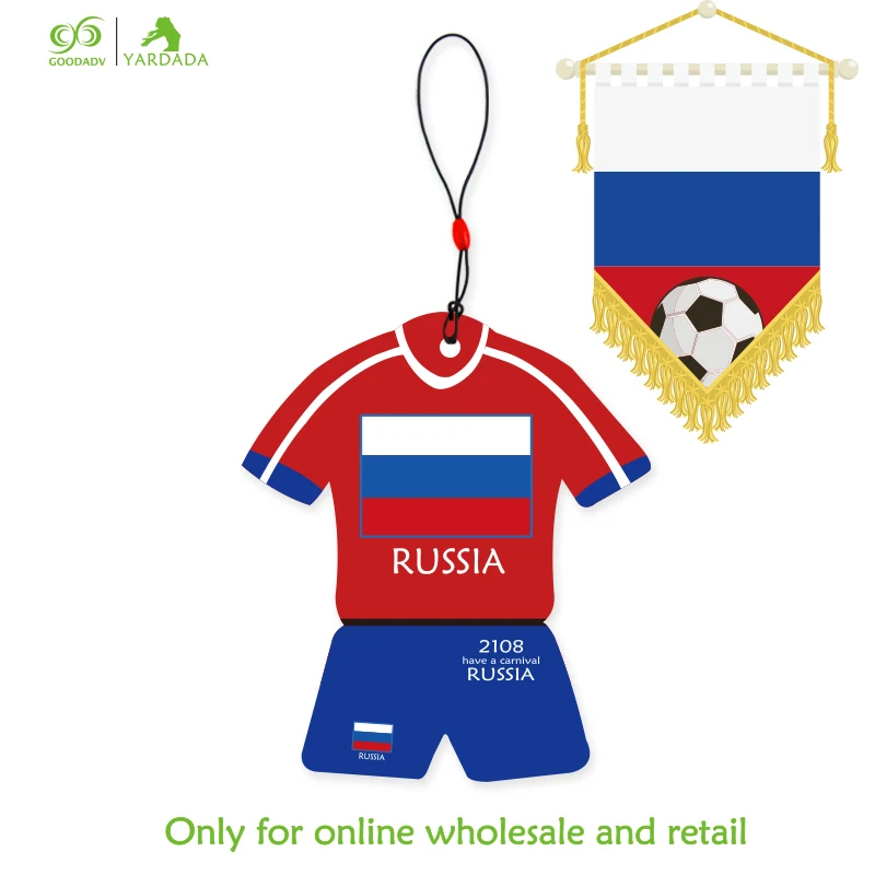 

RUSSIA Football Team Parfum car-styling Flavor In Perfume Original Jersey Shape Car Air Freshener, Blue