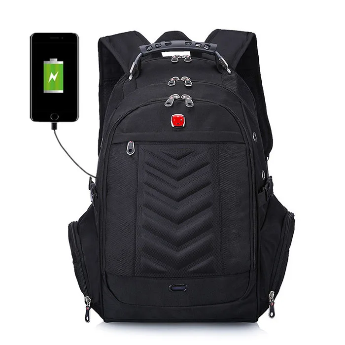 

Wholesale Custom Waterproof Bulletproof Backpack with USB Charging Port, Black,red,blue