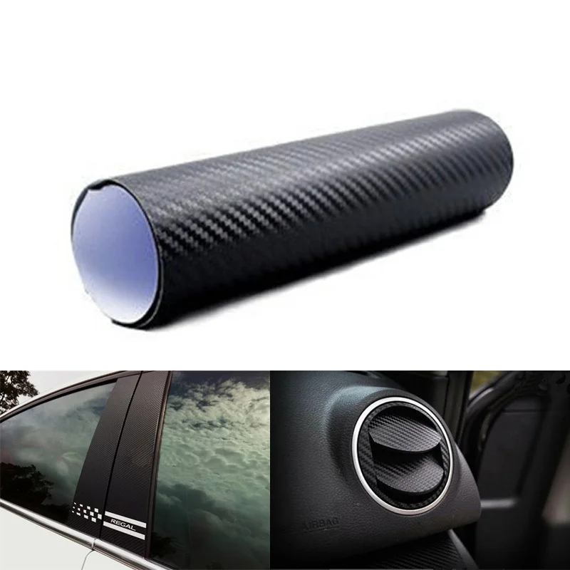 WindMax/® 3D Carbon Fiber Vinyl Car DIY Wrap Sheet Roll Film Sticker Decal Red Color 30*152cm 12*60
