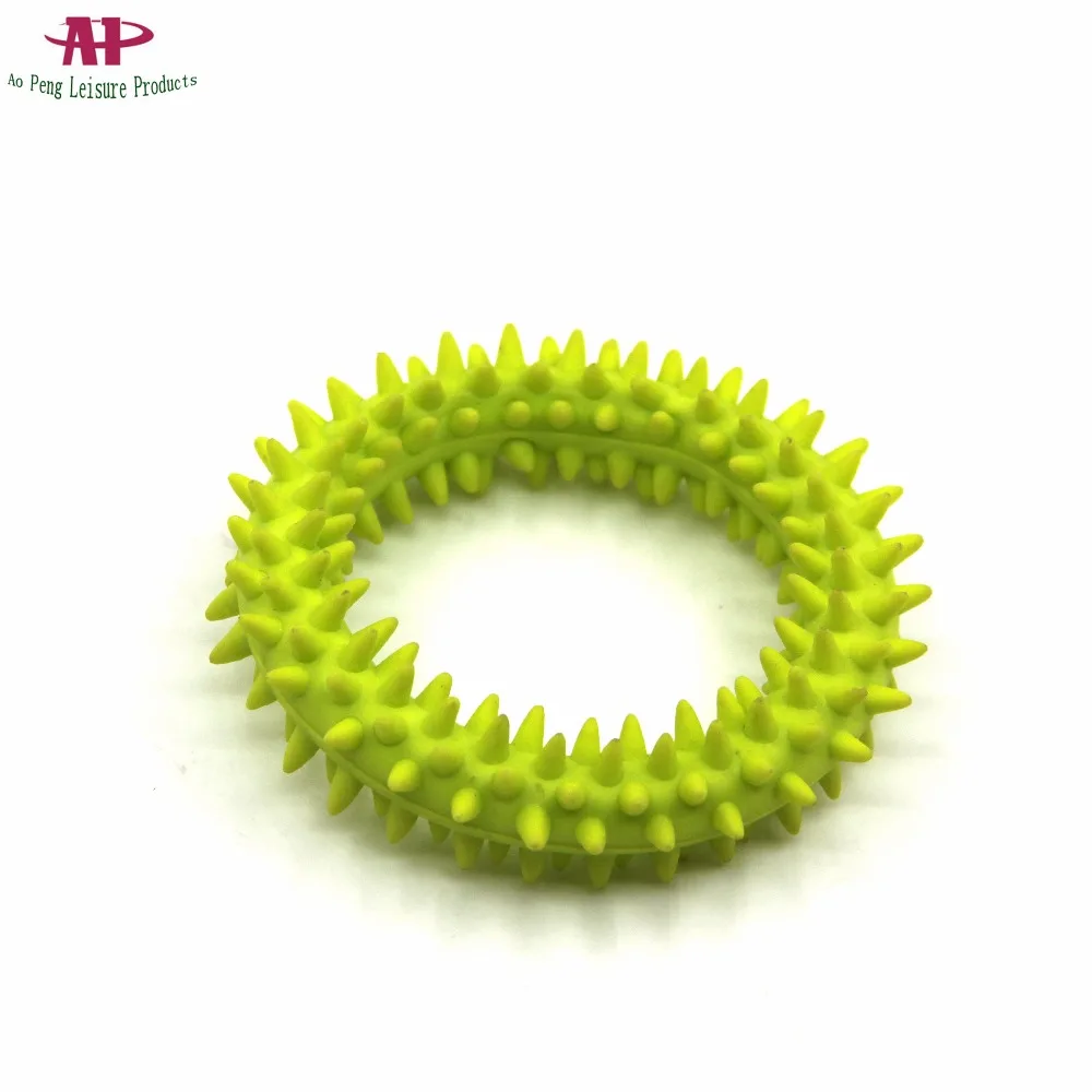 
Cheap Dog Multi Colors Rubber Thorn Ring Pet Toys 