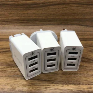 2.4A 3 Port USB Quick Charger Qualcomm QC 3.0