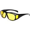Fashion Unisex Driving HD Night Vision Wraparounds Sunglasses Fits Over Glasses Polarized Driving Night View Sunglasses