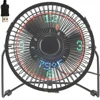 Hundred Power's Mini Fan Desk Fan with Time LED Display Portable Little Personal Cooling Fan with Temperature display