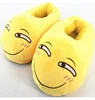 Winter indoor cartoon lovely QQ expression plush men and women all inclusive slippers