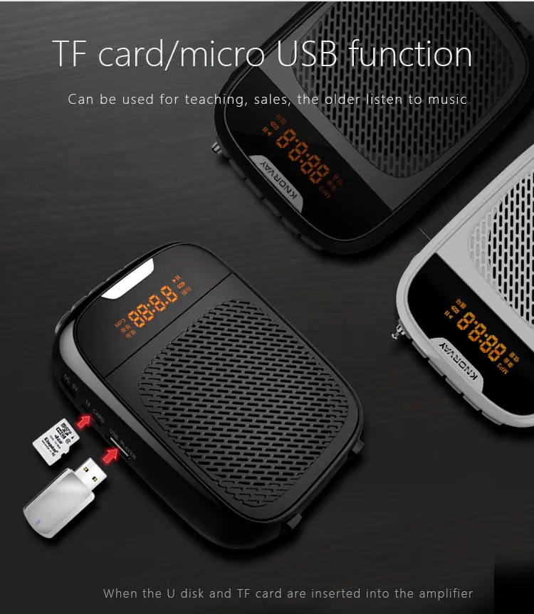 Knorvay S328 Portable Mini Voice Amplifier Waistband Amplifier  Speech amplifier loud voice no howling  .jpg