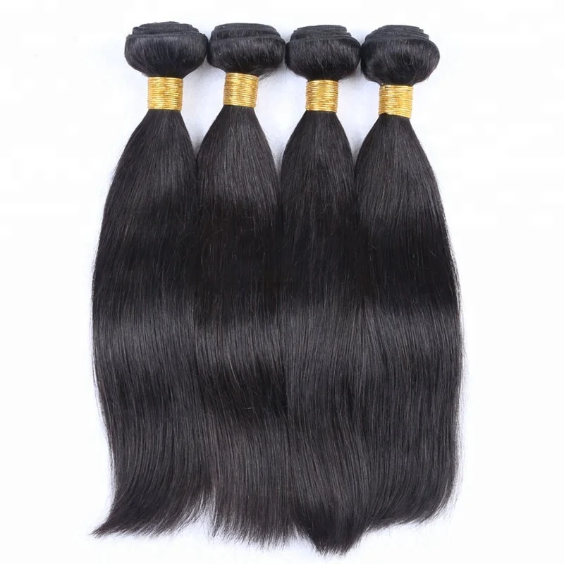 

Unprocessed Brazilian virgin hair straight 100g/ bundles natural color can be dye and bleach cuticle aligned hair