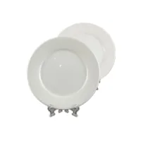 

wholesale cheap white porcelain ceramic dinner plate Blank Ceramic Plate wholesale