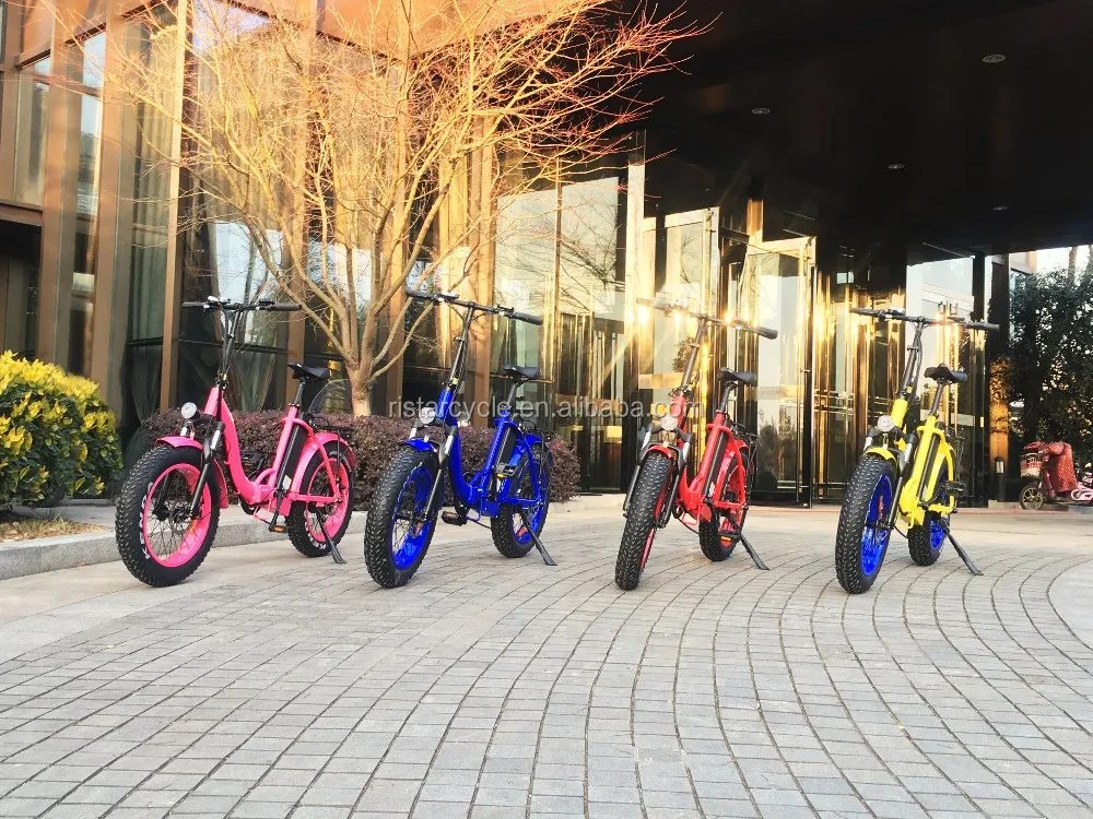 锂电池折叠脂肪轮胎 big wheel 48 v 500 w 电动自行车自行车