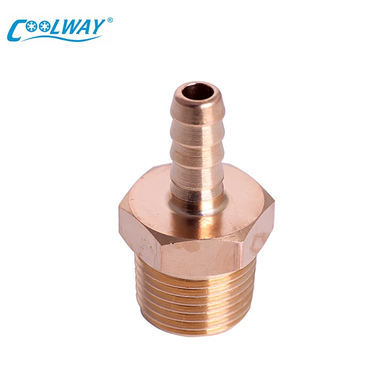 LOW MOQ 1/2 Inch Wholesale Copper Elbow Brass Elbow Male Thread Brass Hose Barb Pneumatic Fitting Price