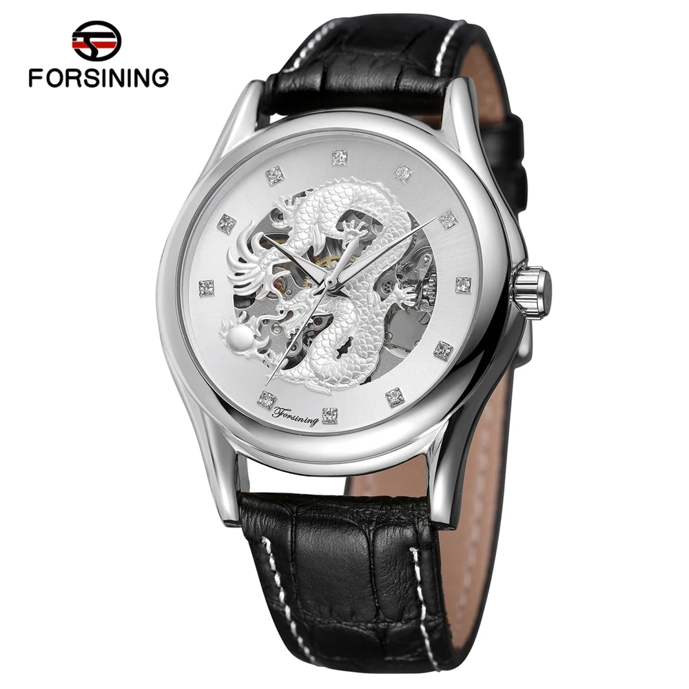 

FORSINING A3 Men's Fashion&Casual Automatic Mechanical Business Watch Luxury High Quality Leather Watch Strap Band