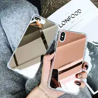 

Wholesale High Quality Shook proof Make Up Mirror Hard Back Protective Mobile Phone Cover case for Iphone XR