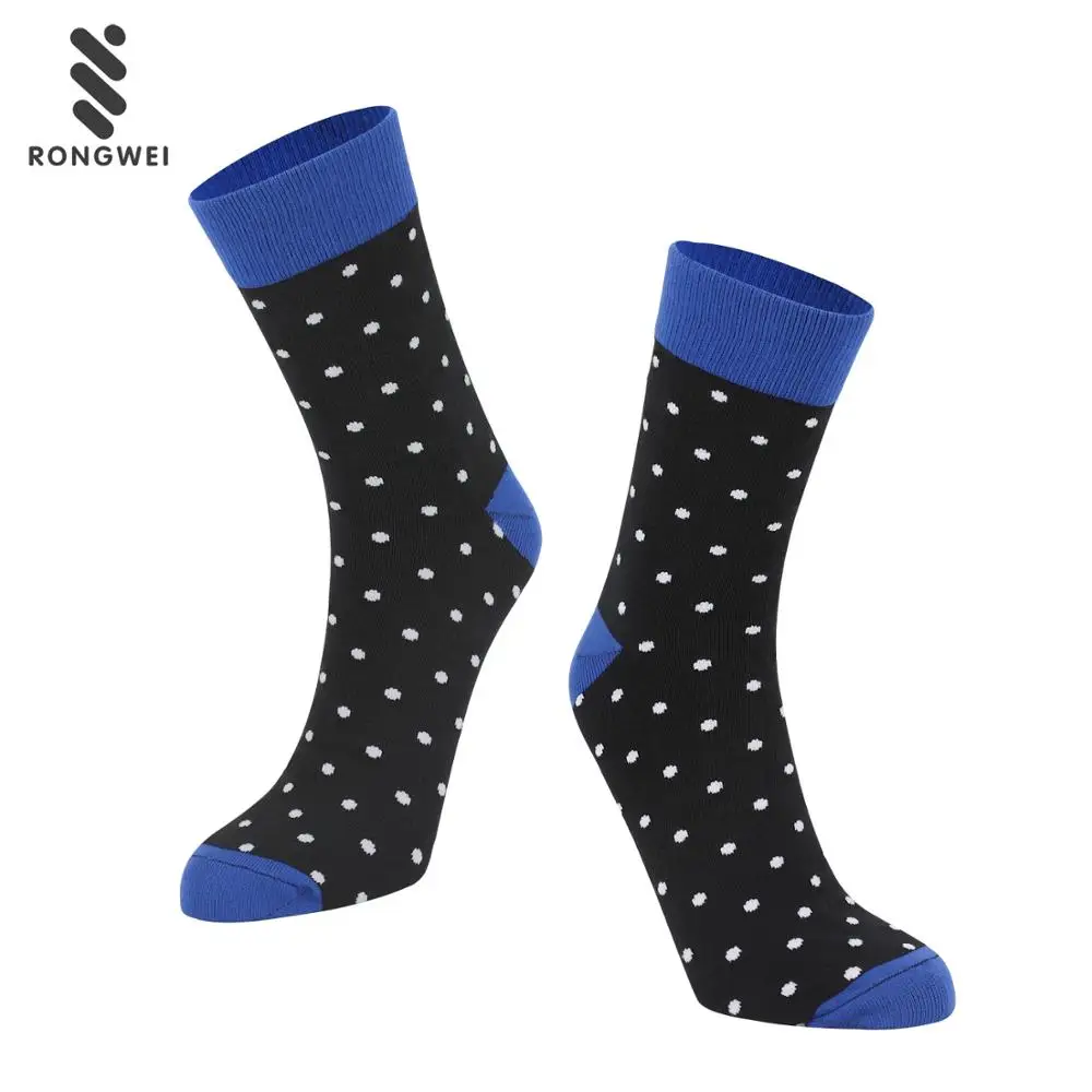 navy polka dot dress socks