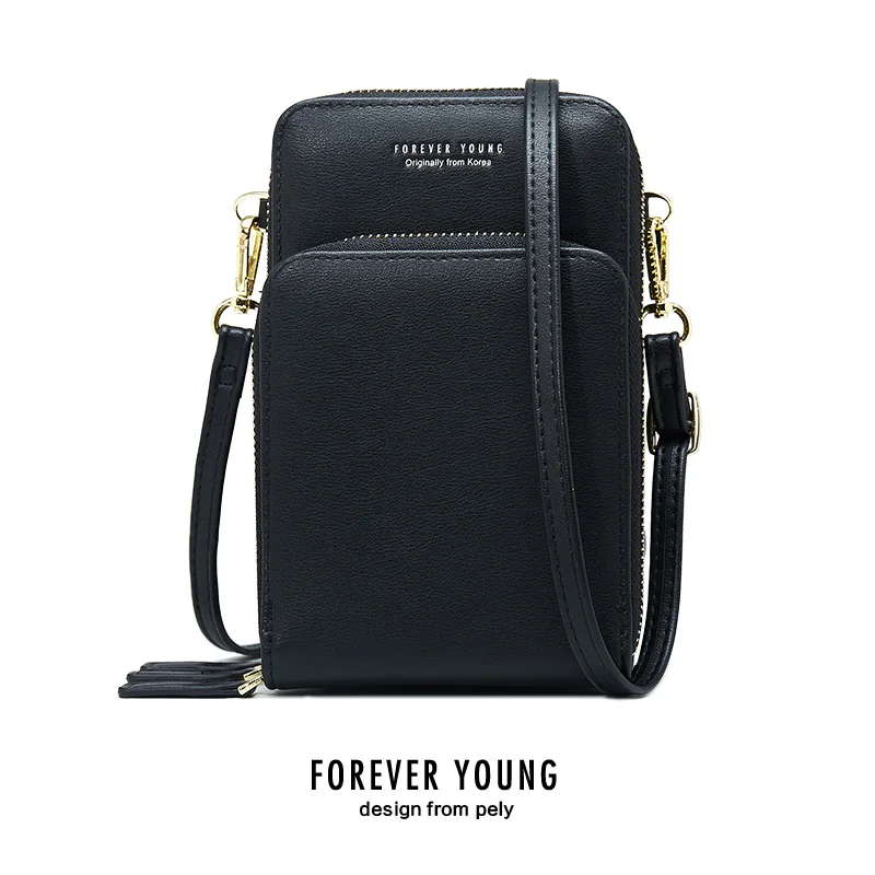 

2019 Multifunctional Waterproof Fashion PU Leather Lady Shoulder Bags Cross Body Purse With Zipper, Customized color