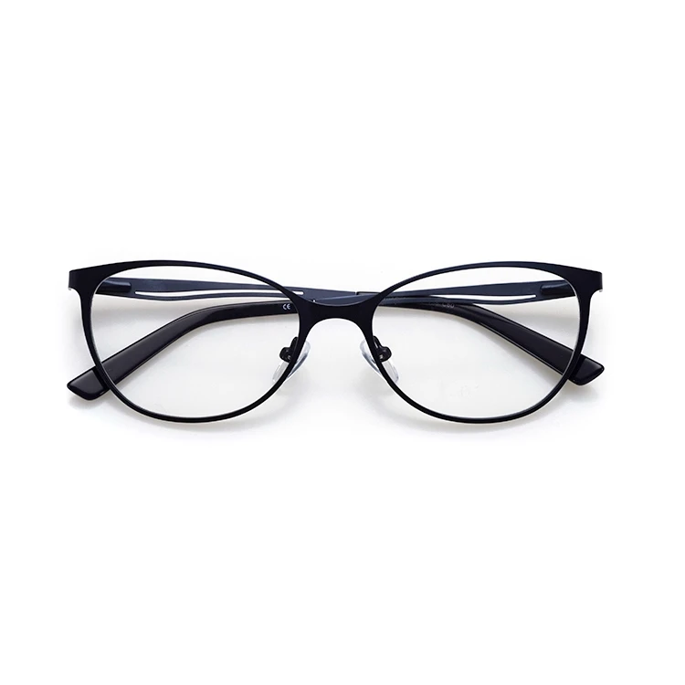 

Unique design oval metal vintage stainless steel spectacles optical frame for Unisex