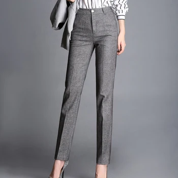 high waist formal trousers for ladies