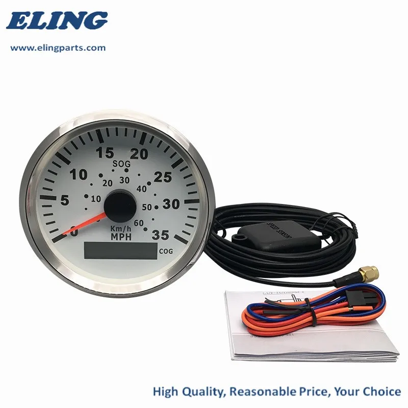 Eling 85mm Gps Speedometer Car Truck Marine Universal 35mph 60km/h With