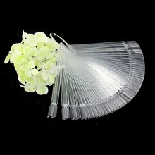 1 Set 50 Pcs New DIY Gel Hot Sale Folding Fan Type Nail Color Palette Manicure