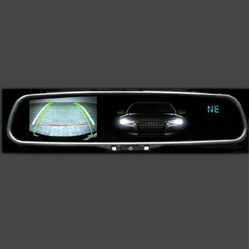 rear view mirror backup camera system