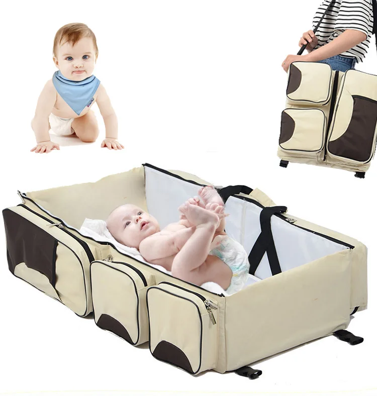 

3 in 1 baby travel bag,mommy travel bassinet diaper bag with bassinet baby,portable diaper bag bassinet backpack with bassinet