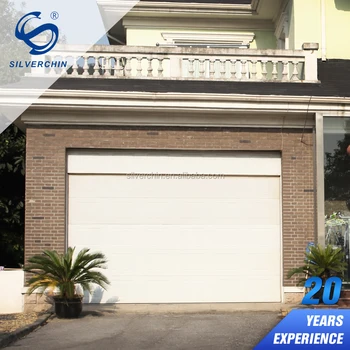 House White Steel Sliding Carport Gate Overhead Automatic 9x8