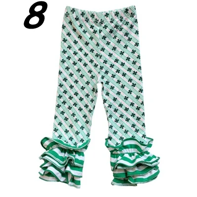 

Toddler Baby ruffle leggings Boutique Girl Valentine's Easter Holiday icing pants Spring Autumn