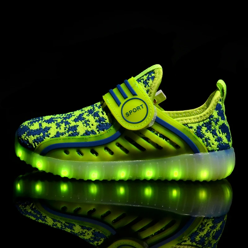 

2021 New Spring Autumn Children LED Light Shoes for Boys Kids