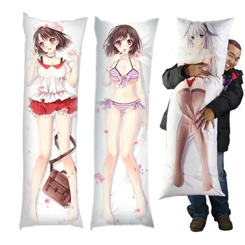 Textiles Naked Anime 2 Way Use Pillow Saekano Megumi Body Pillow
