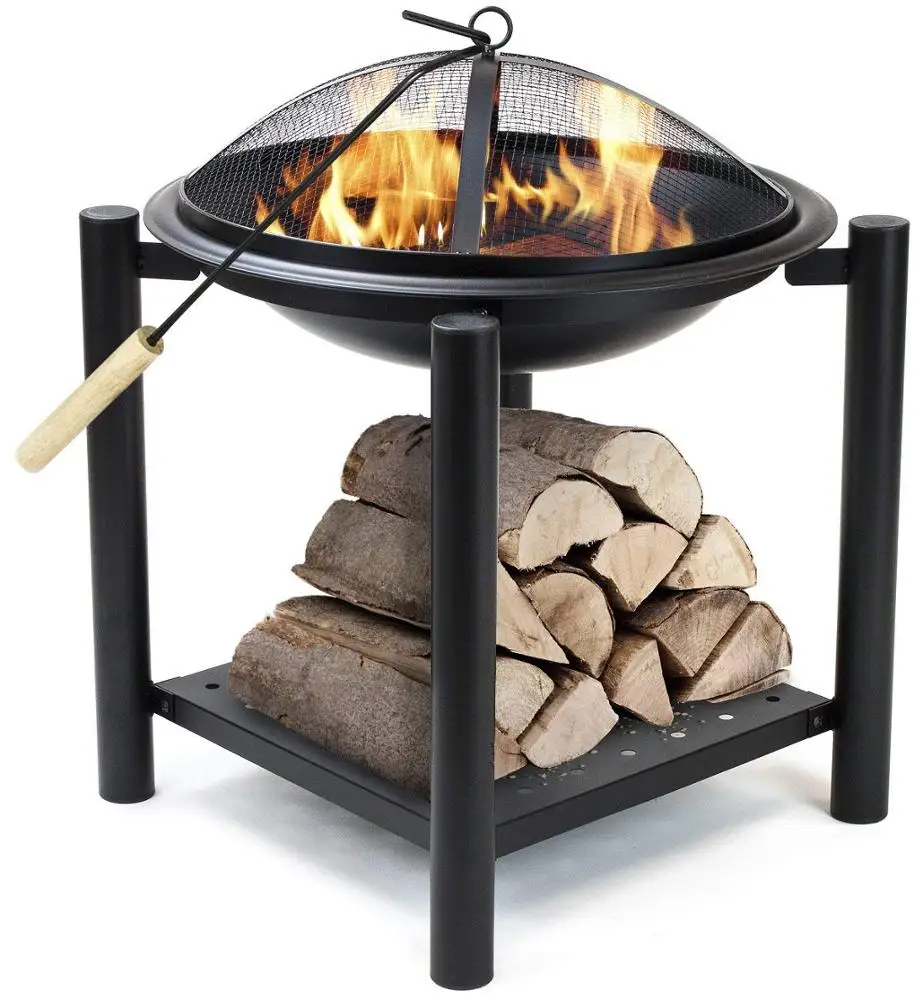
22 inch BBQ Cooking Garden Fire Pits with Storage  (60777929603)