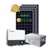 Hotel roof solar grid tie 240v hybrid 5kw 8kw 10 kw solar panel system with lithium battery price