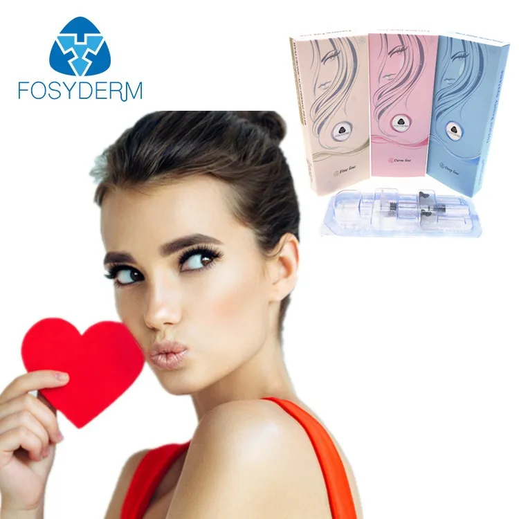 

Fosyderm Hot Sale Injectable Hyaluronic Acid Dermal Filler Derm 2ml For Lip Plumper, Transparent
