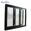 big view impact glazed waterproof aluminum big folding window